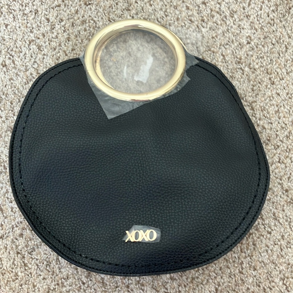 XOXO Black Wristlet with Gold Ring